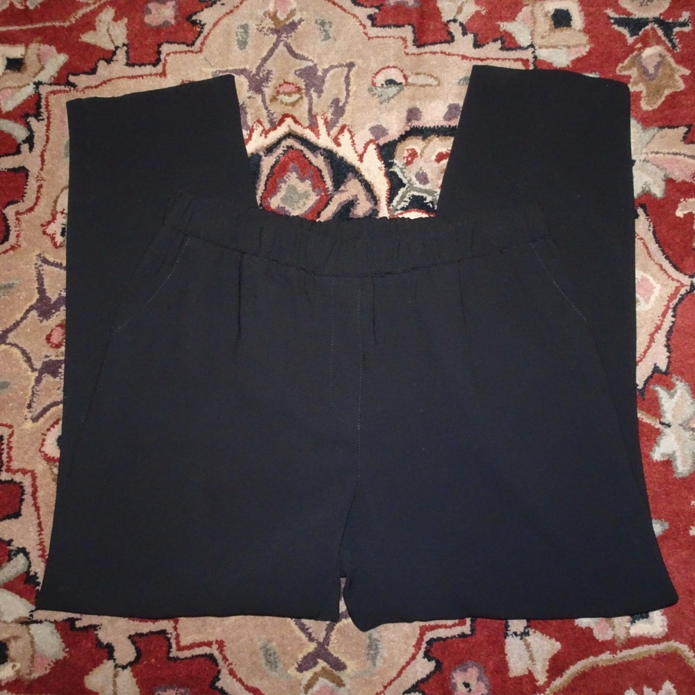 Trina Turk Trousers | Elastic Waist | Black | L